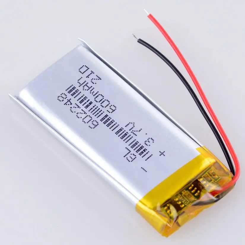 Variety Plugs 602248 3.7V 600mAh  Lithium Polymer Li-Po Rechargeable li ion Battery For Mp3 Vedio Game toys recorder speaker