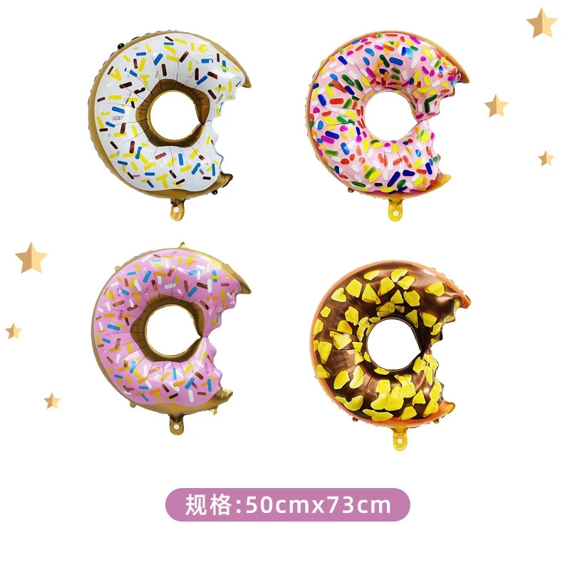 Globos de desfile naranja español para celebración, juego de 3 globos del Día de los reyes, caras del rey de España, diseños de donuts de caramelo blanco y marrón, decoración