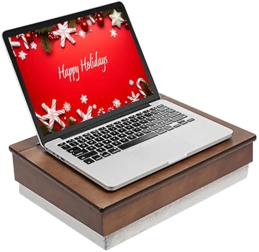 

Стол из дерева акации с отделениями для хранения вещей, винтажный дизайн для ноутбуков и планшетов