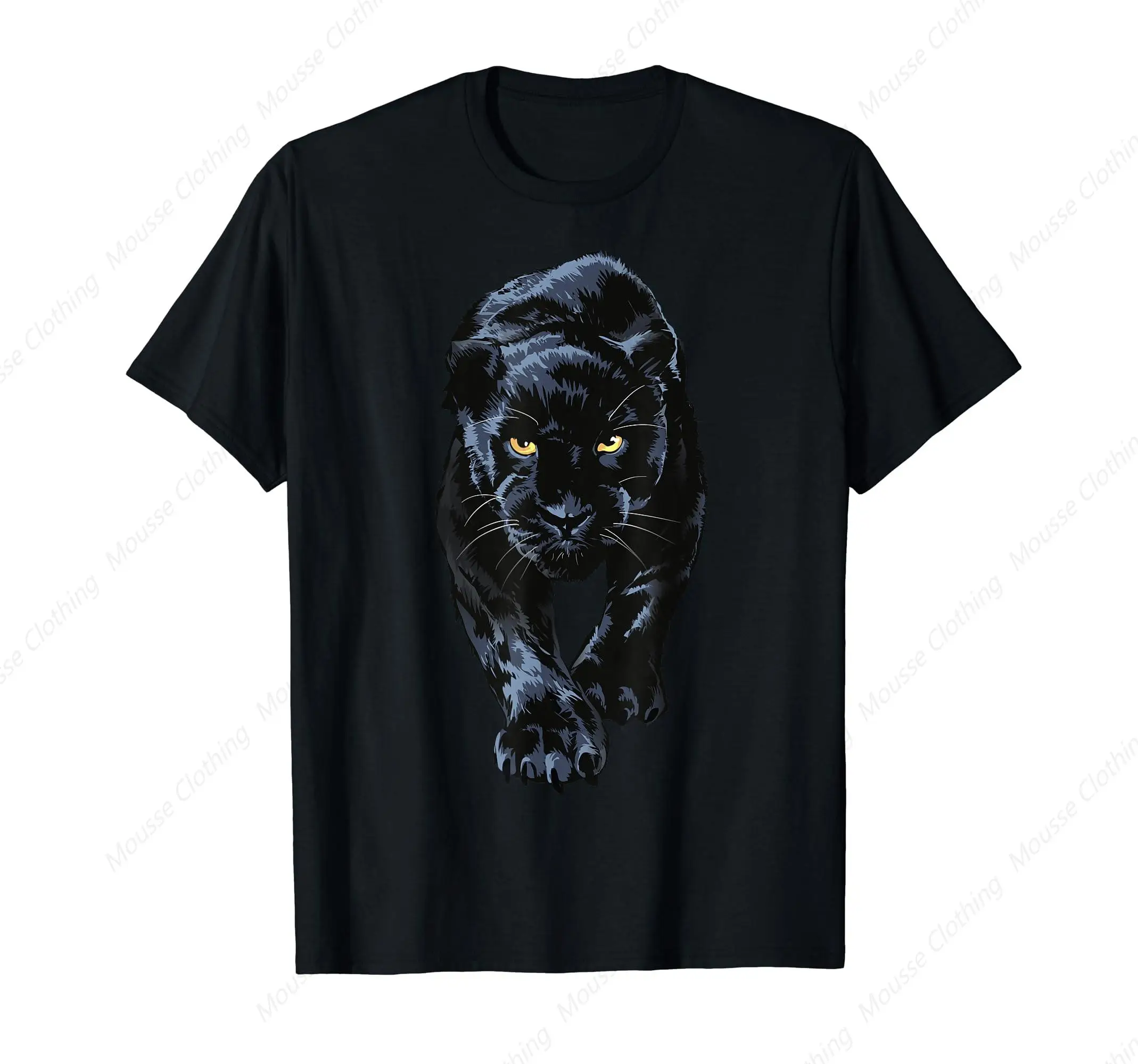 black panther walking for lovers Animal leopard & jaguar Classic Logo T Shirt and Stickers, Unisex Adult T Shirt Collection