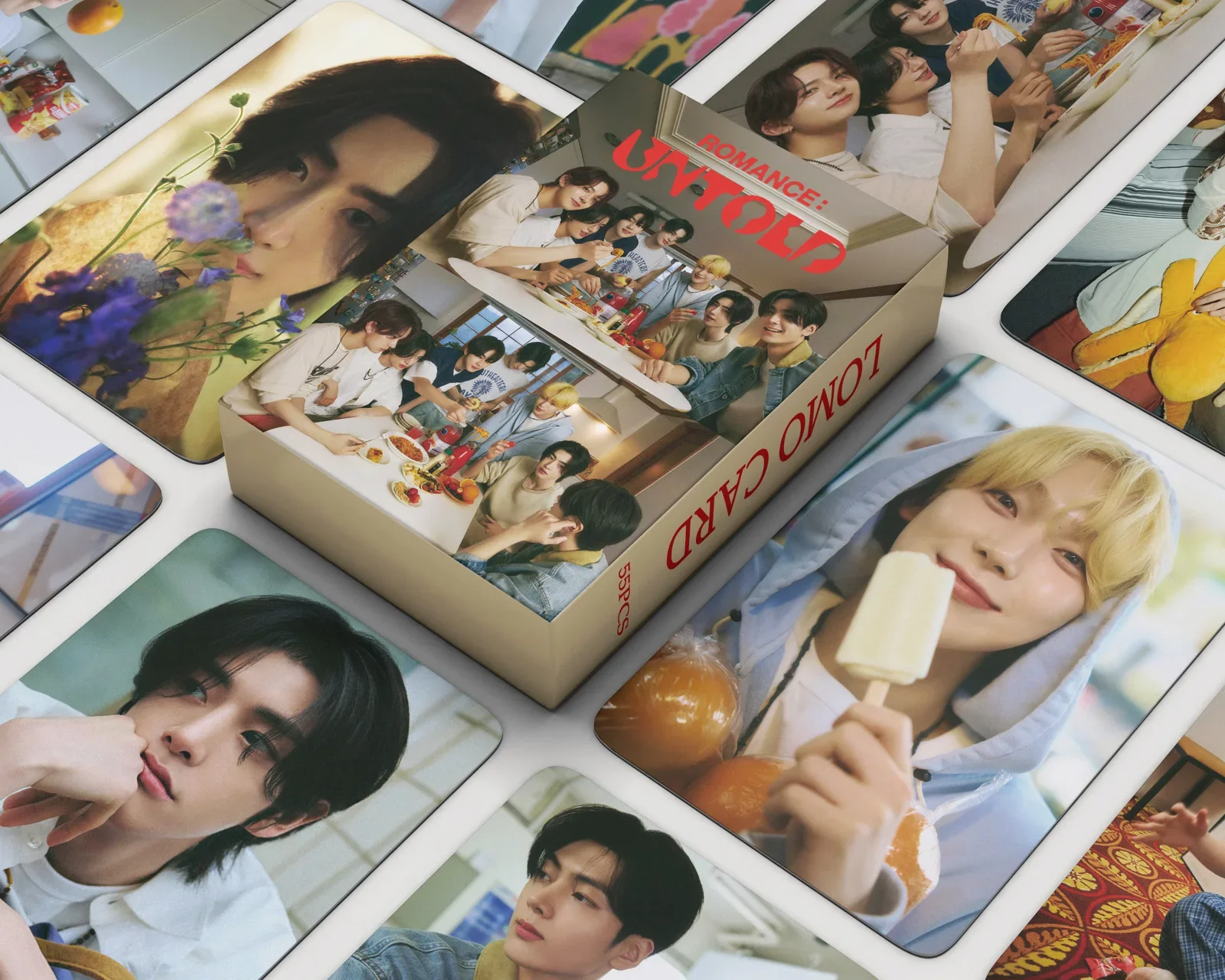 lomo cards of idol boy group novo album romance untold hd print card jungwon jake sunghoon fans presentes 55 pcs 01