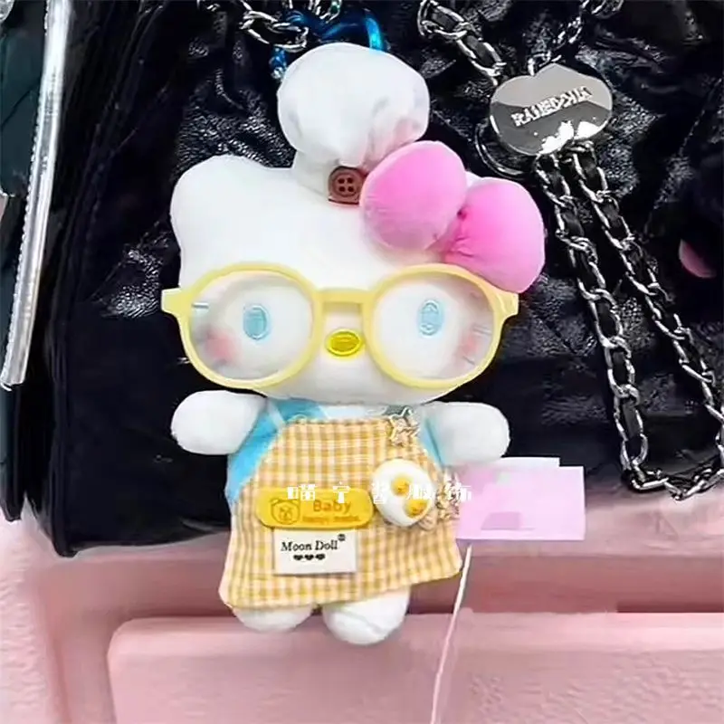 موضة سانريو مرحبا كيتي المفاتيح Kawaii الكرتون أنيمي حقيبة الطاهي المفاتيح دمية على ظهره معلقة الديكور فتاة هدايا عيد #2