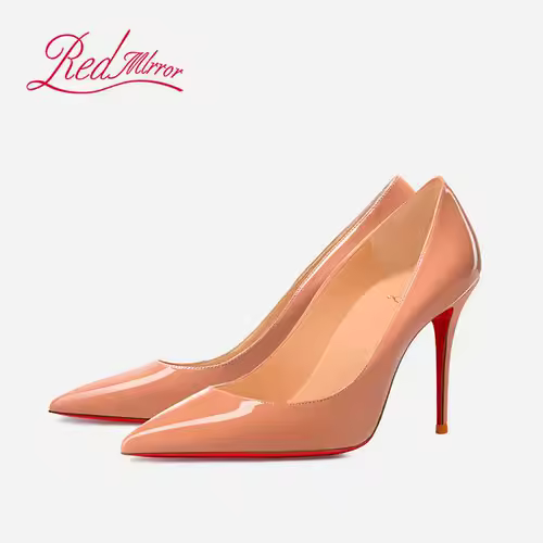 Black Women's elegant high heels Red Shiny Bottoms Luxury Brand Women heels 2025 trend Pointed Toe Sexy Party Pumps shoes Women - Image 12
