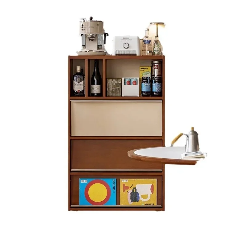 

Locker retro color matching storage integrated wall dining rack living room display
