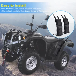 1Pair 600D Oxford ATV Fender Bags ATV Tank Saddle Bags Cargo Storage Hunting Bag ATV Bag Accessories