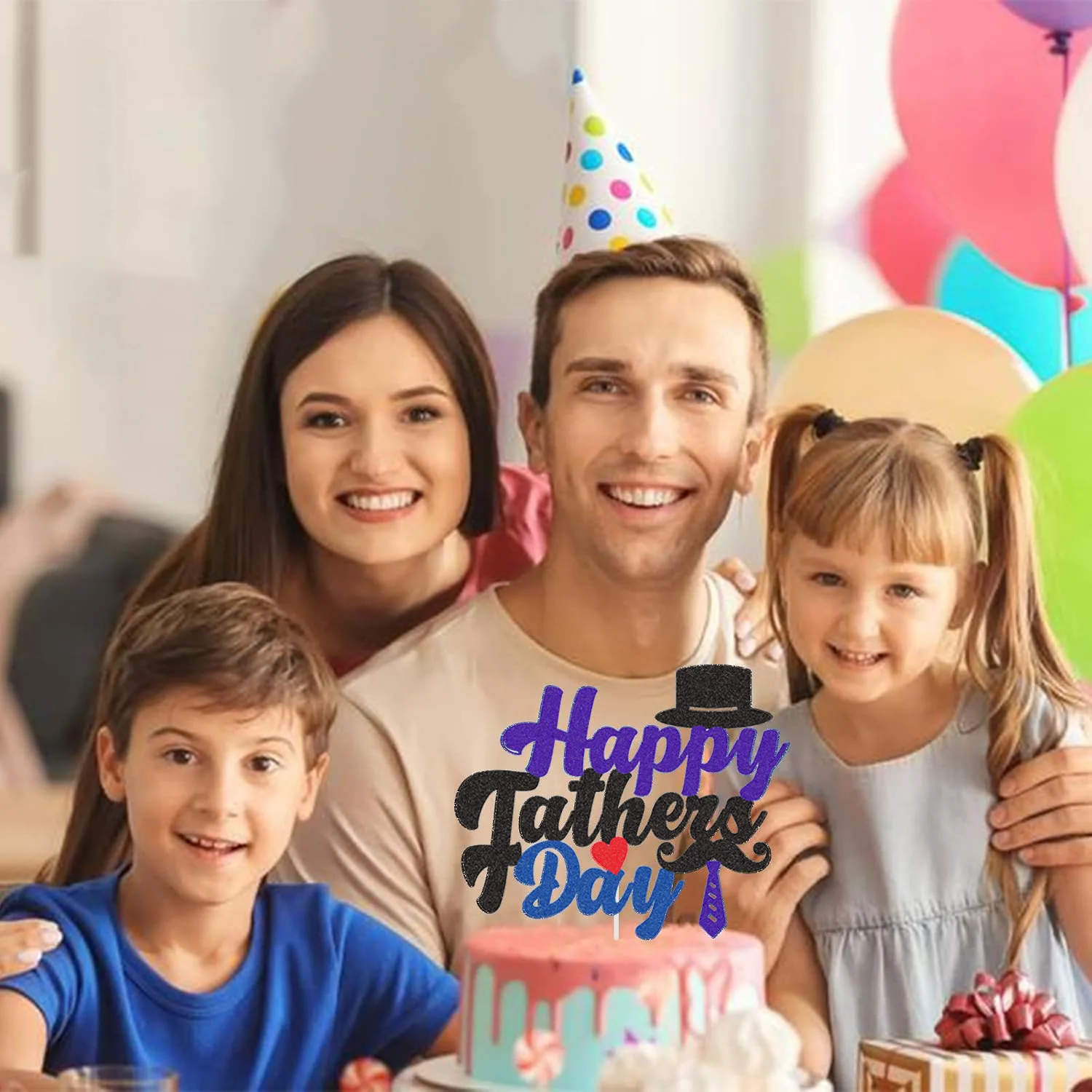 عيد الأب السعيد كعكة توبر شارب القلب قبعة التعادل أبي الملك عيد ميلاد كب كيك القبعات العالية الأسود الخبز لوازم الديكور Diy بها بنفسك