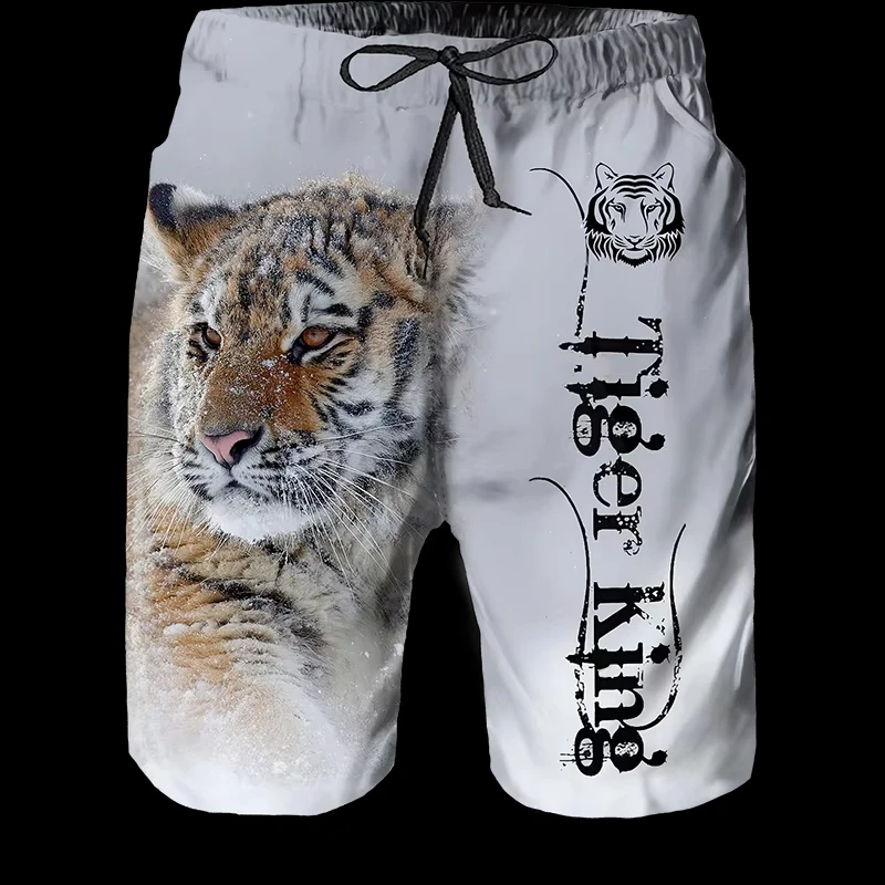 Pantaloncini da uomo estivi Y2k Cool Animal Stampa 3d Stampa tigre Pantaloni da uomo Pantaloncini da uomo traspiranti Pantaloncini da donna Costume da bagno Pantaloncini per bambini Pantaloni