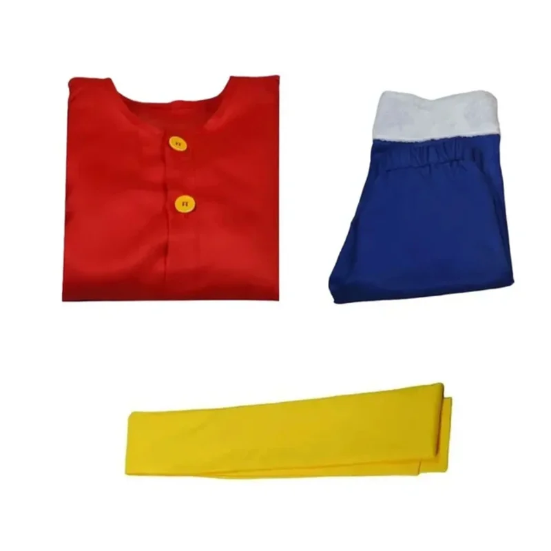 Disfraces de Cosplay de Anime Luffy, trajes de Cosplay de mono D, sombreros de Halloween para mujeres, hombres y niños, pantalones superiores, regalos AA