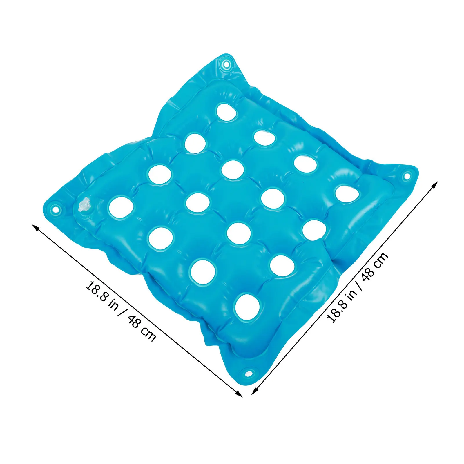 Inflatable Seat Cushion Hollow Wheelchair Pads Ergonomic Anti Decubitus Lightweight Environmental Pvc Suitable Hemorrhoids
