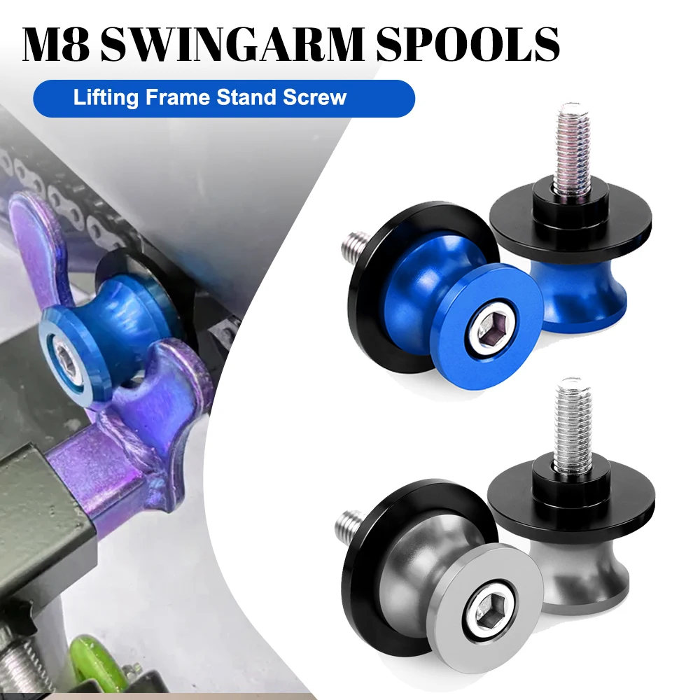 

For SUZUKI GSX-S1000F GSX-S750 GSX-S1000 GSXS750 GSXS1000 GSXS GSX-S 750 1000 Swingarm Spools Slider Stand Screw M8 Accessories