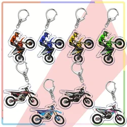 Motorcycle Biker Dirt Bike Keychain for Accessories Bag Sport Pendant Car Key Chain Keyring Jewelry Friends Birthday Gifts