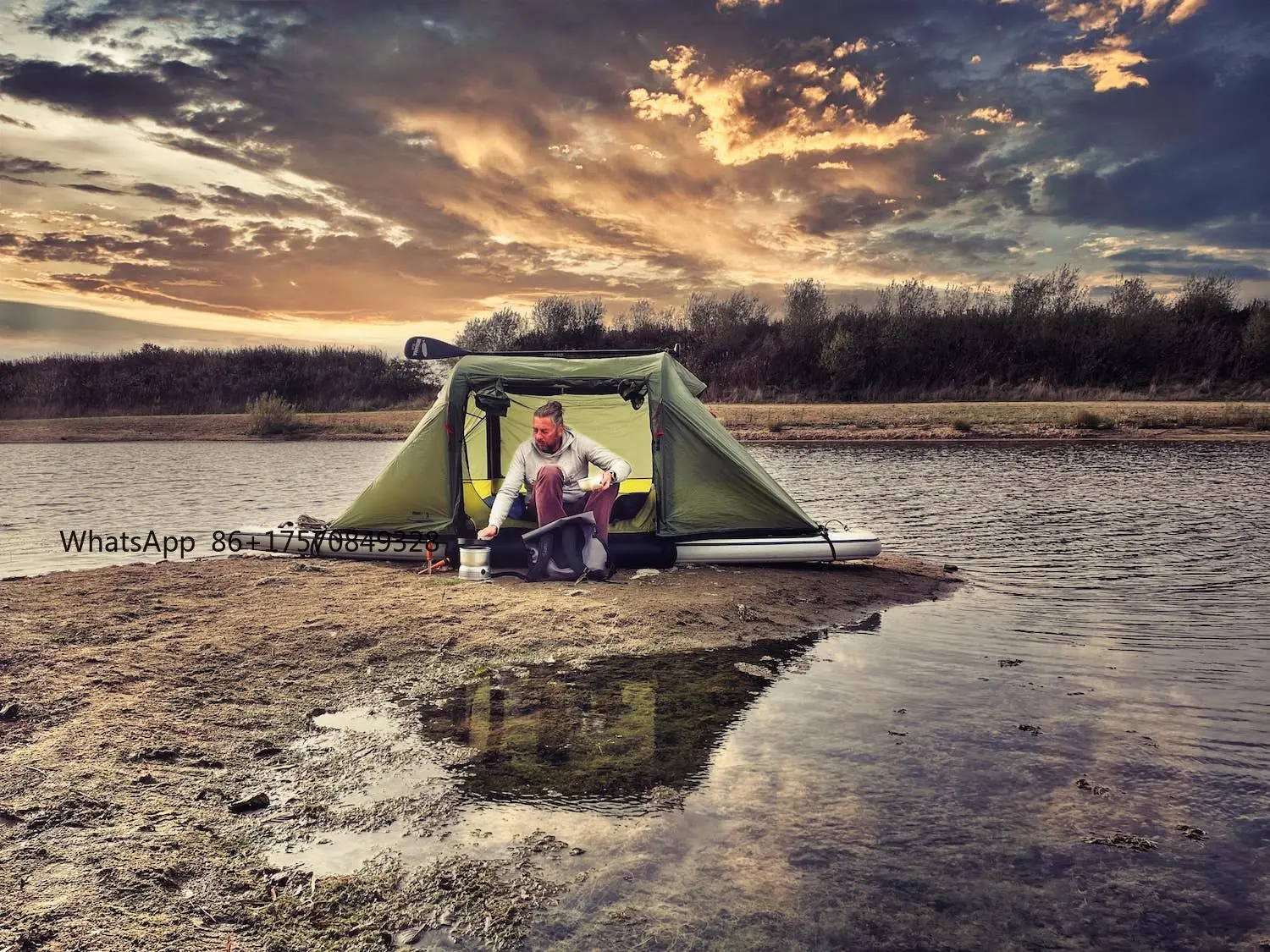 

Easy to Setup Air Cabin Inflatable SUP Tent Inflatable Rooftop Tent All-in-One Tent for SUP