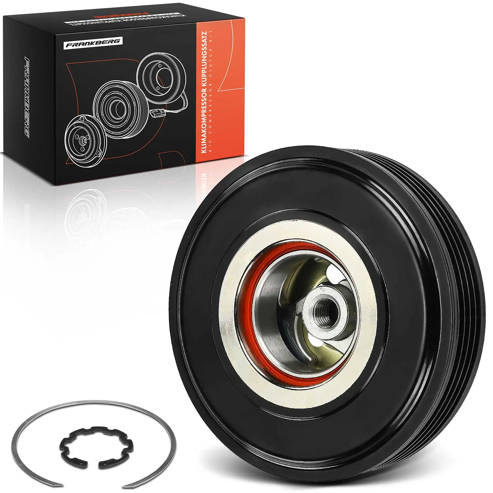 Frankberg 1x Magnetische Koppeling Klimaatcompressor voor BMW 5 Serie E60 E61 6ER E63 E64 7ER E65 E66 67305 64526917859 89116 64529122705