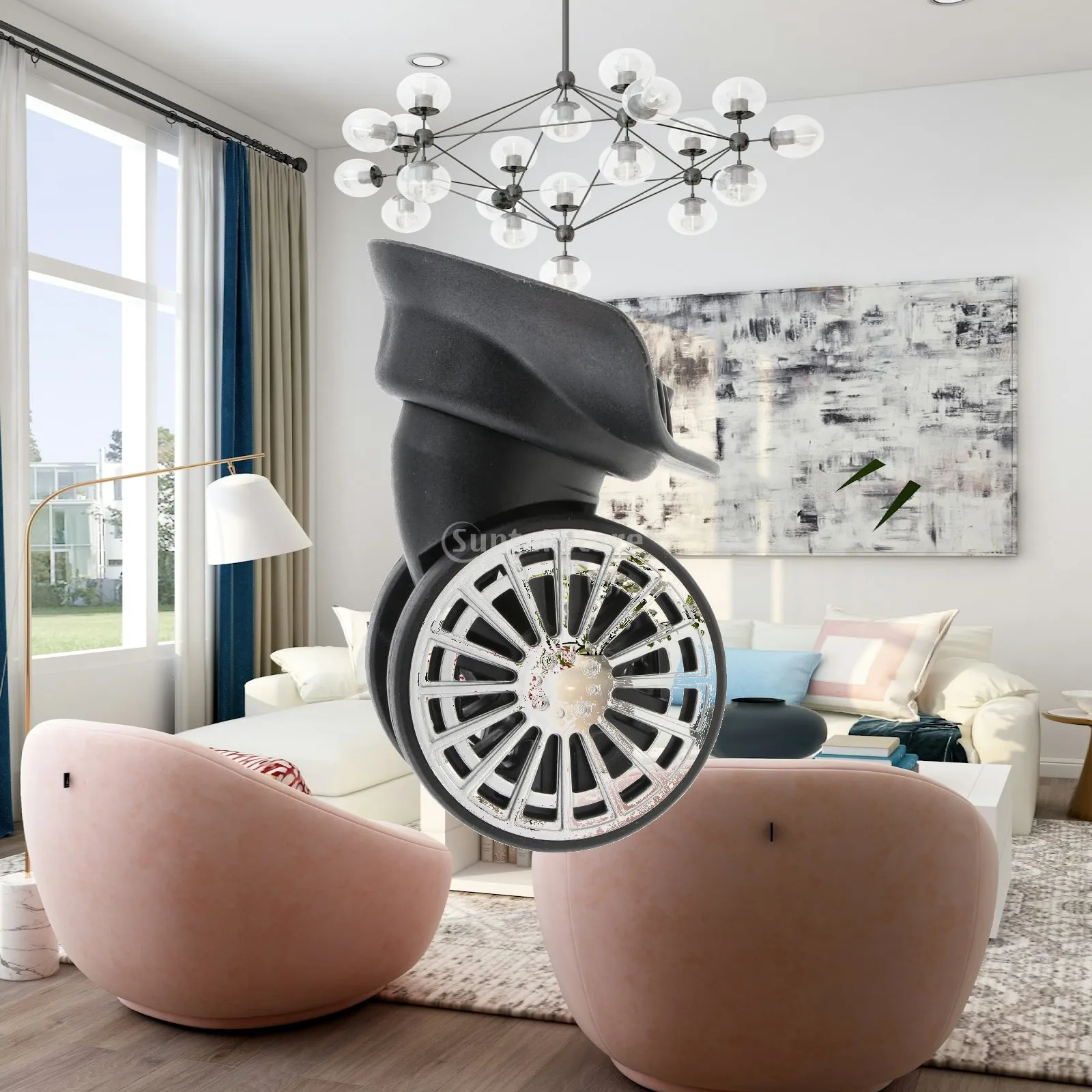 Mute Swivel Suitcase Replacement Wheels Durable Wear Resistant Casters Set for Luggage and Bags