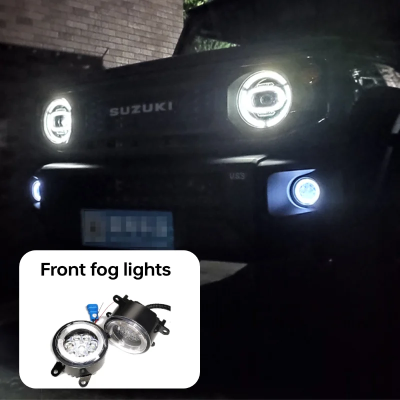 

LED Front fog lights For Suzuki Jimny JB64 Sierra JB74W 2019 2023 Exterior Accessories frames