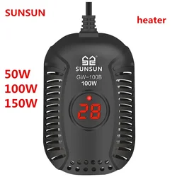 Small fish tank  heater Turtle tank low water level small automatic constant temperature mini thermostat rod insulation heater