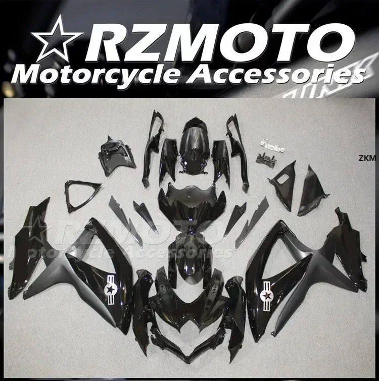 

4Gifts New ABS Whole Fairings Kit Fit For SUZUKI 600 750 K8 2008 2009 2010 08 09 10 Bodywork Set Custom Black