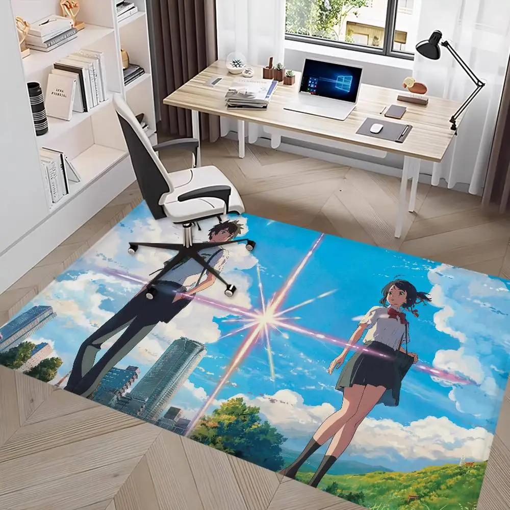 Anime Your Name Room Mats Retro Multiple Choice Living Room Kitchen Rug Non-Slip Welcome Rug