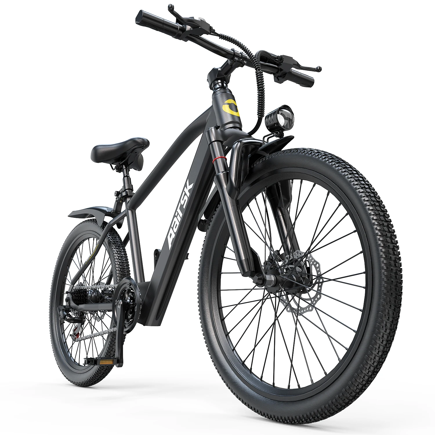 GT300 24 Inch Electric Mountain Bike for Adults, 400W(Peak 748W) Brushless Motor Ebike, 36V 10Ah Removable Lithium Battery, Shimano 7-Speed Gears, 22MPH Electric Bicycle for Urban Daily Commuting Short Trips view 7