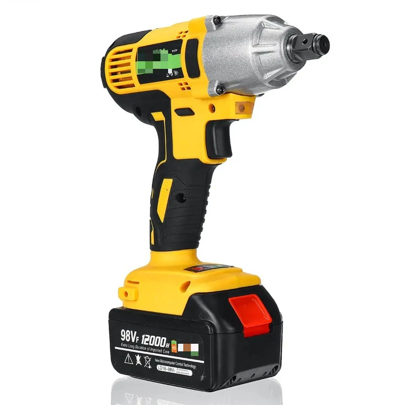 98VF 320Nm 12000mAh Cordless Electric Impact Wrench Drill Screwdriver 110-240V