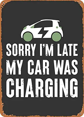 

Electric Vehicle Vintage Look Metal Sign Patent Art Prints Retro Gift 8x12 Inch