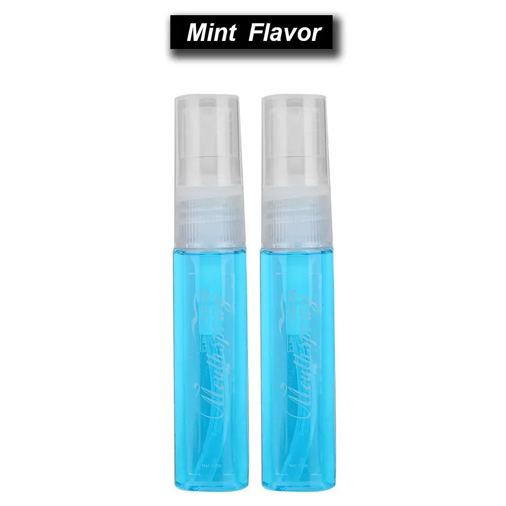 2pcs 12ml tragbares Atemer frischer Munds pray für Erwachsene rauchen Mundgeruch Entfernung Mundhygiene spray Minze Limetten geschmack