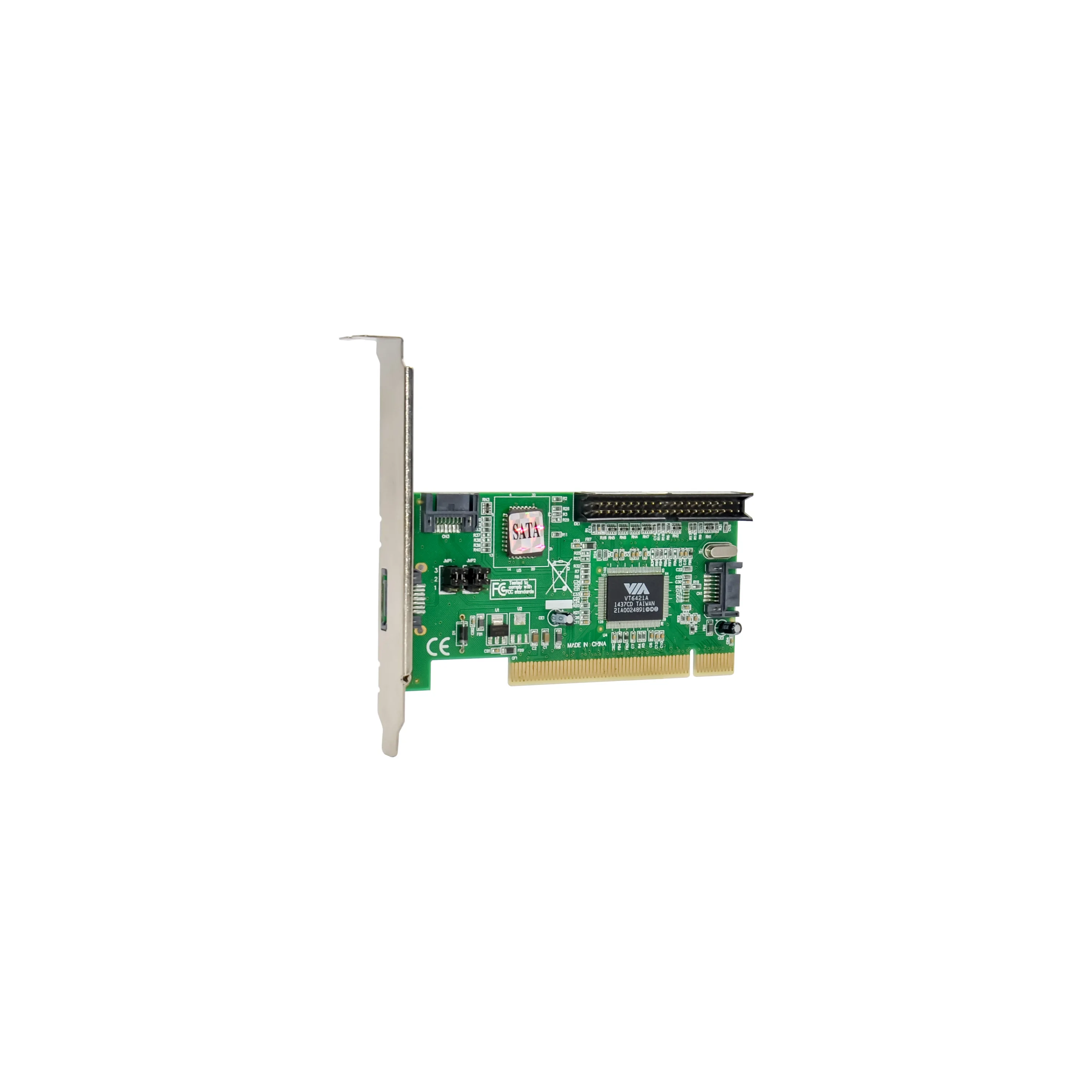 Sunweit ST515 VIA VT6421A Controlador SATA Raid e IDE de 3 portas Placa PCI PCI SATA IDE