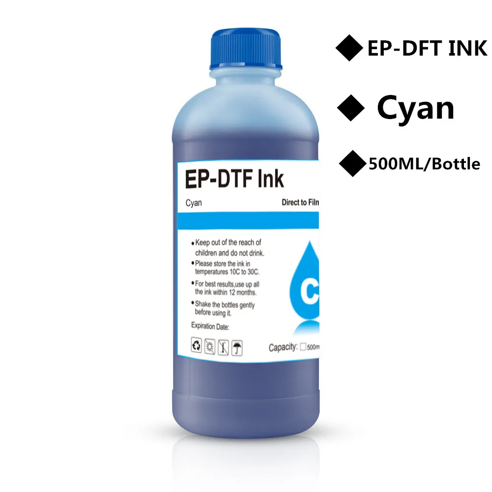 EP-DTF Ink 500ML Direct to Transfer Film Ink For Epson Print Head I3200 XP600 TX800 L1800 1390 L805 All DTF Ink Printing