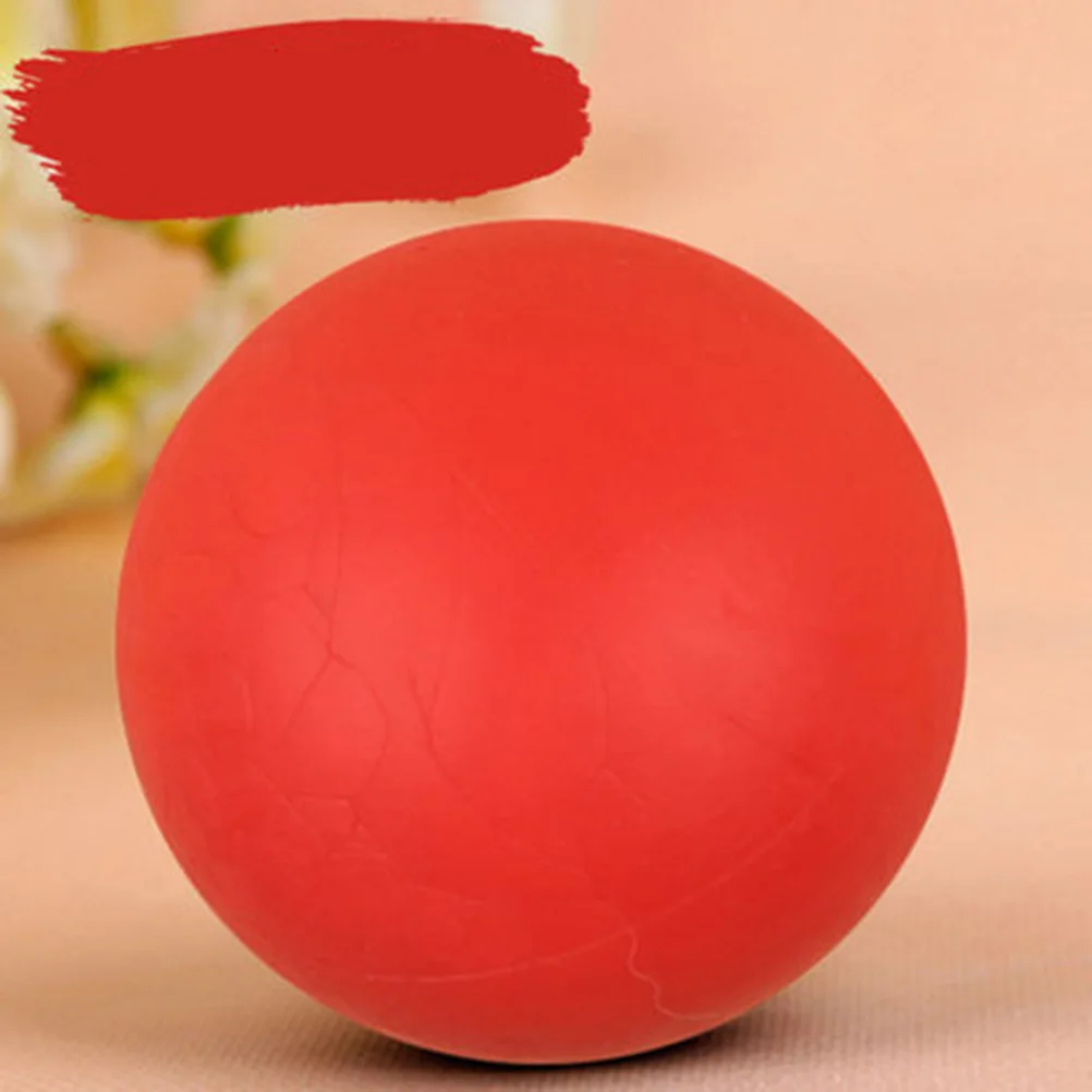 

6Cm Rubber Elastic Ball Pet Chew For Dogs Puppy Teething Dental Care Fetch Play Exercise Gums Massage Redirect Biting Behavior
