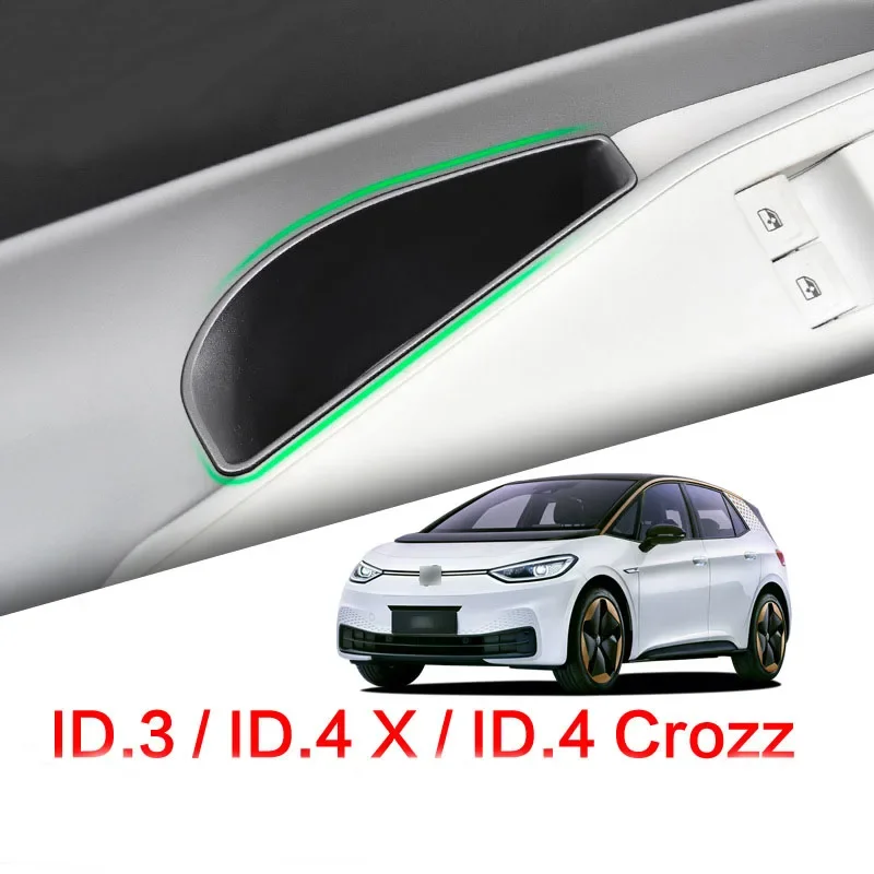 

Car Door Handle Storage Box For Volkswagen VW ID.3 ID.4 ID4 CROZZ 2021 2022 Car Accessories Door Armrest Tray Organizer