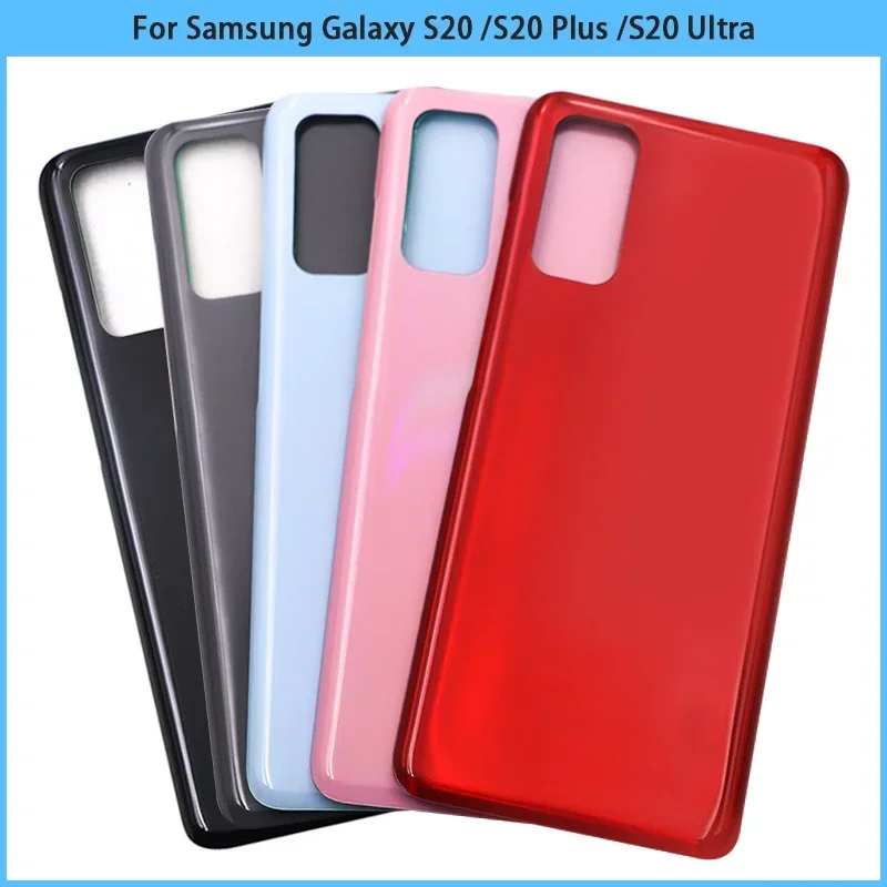 

For Samsung Galaxy S20 g980 S20 plus battery back cover S20 ultra rear door 3D glass panel housing case adhesive replace