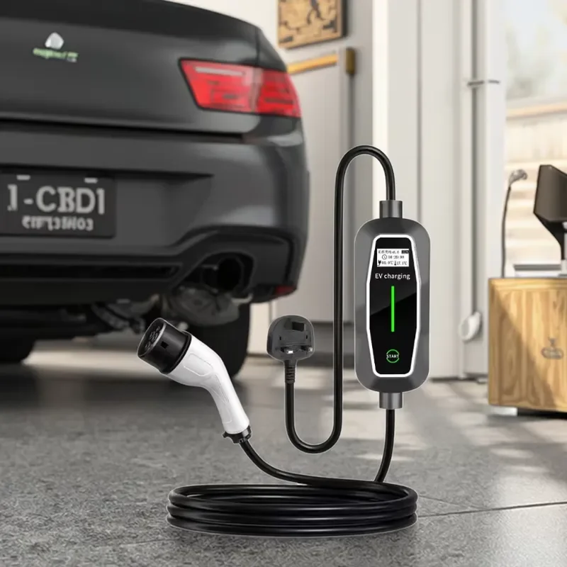 32A 7KW EV Charger Portable Electric Vehicle Charging Station 16A 3.5kw Home Use Adjustable Cable for Efficient Car Battery