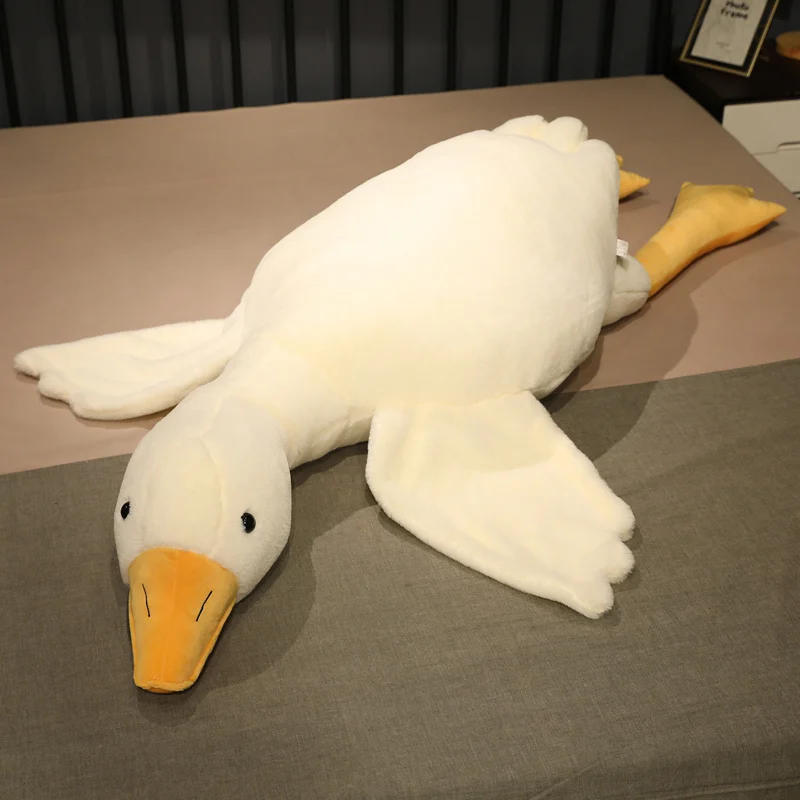 50-190cm Big White Goose Plush Toy Giant Duck Doll Soft Stuffed Animal Goose Sleeping Pillow Sofa Cushion Birthday Gift for