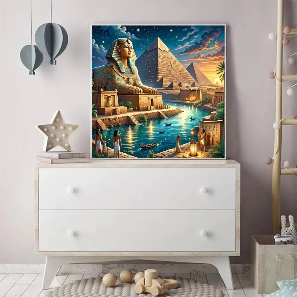 

Пазлы «Древние египетские пирамиды» (1024 элемента) – семейные игры для игровой комнаты, спальни, домашнего декора, подарок, без рамки