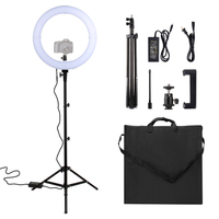 18inch Led Ring Light Fill Light with 2M Adjustable Tripod, Bi-color 3200-5600 Photography Lighting kit of Makeup Live Streaming