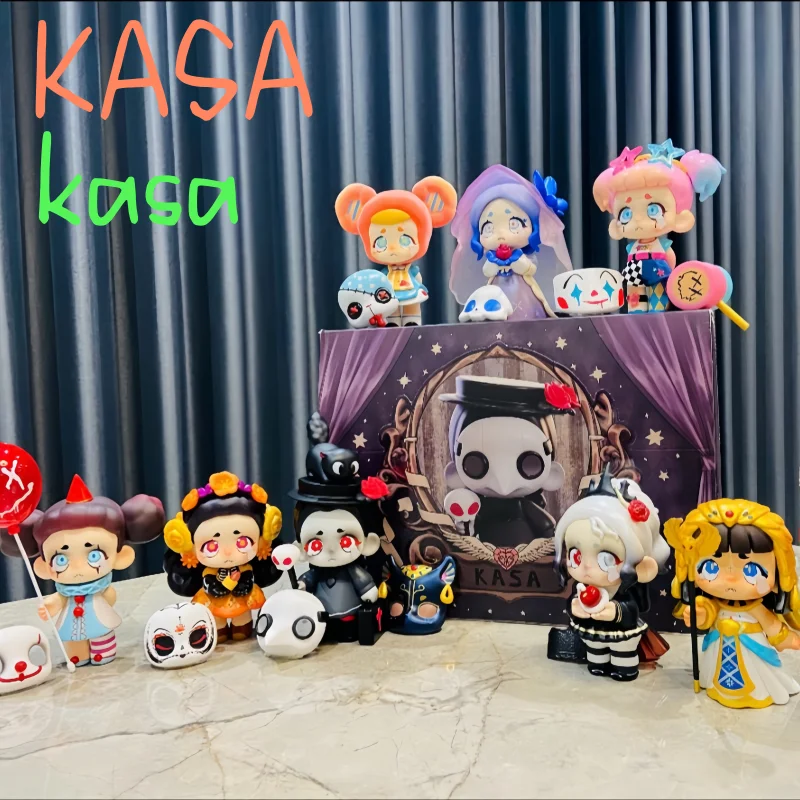

Kasa Is Not A Villain В наличии Сюрприз Слепая коробка для девочек Модные игрушки Компьютерные настольные украшения Подарки на Хэллоуин Изменение лица