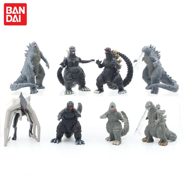 Godzilla Action Figure 8pcs/set Handmade Model Violent Dinosaur Mini Dolls  Kids Toys Car Decoration Room Ornament Children Gift