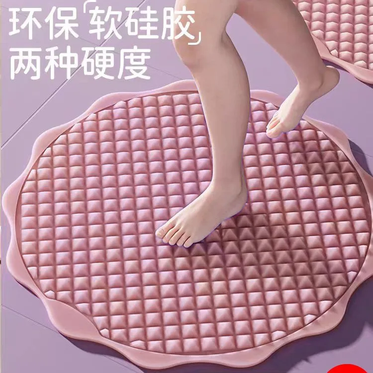 

Силиконовая доска для отпечатков пальцев, круглая супер беговая массажная коврик для ног, специально для бега в помещении