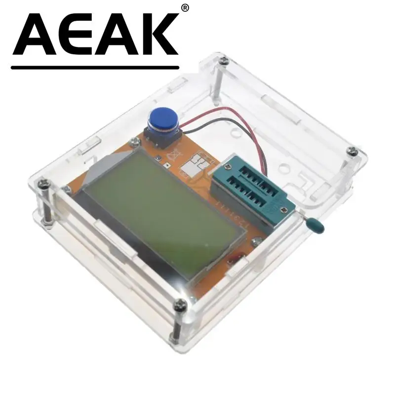 AEAK LCR-T4 Box Clear Acrylic LCR-T3 Case Shell Housing For LCR-T4 Transistor Tester ESR SCR/MOS LCR T4