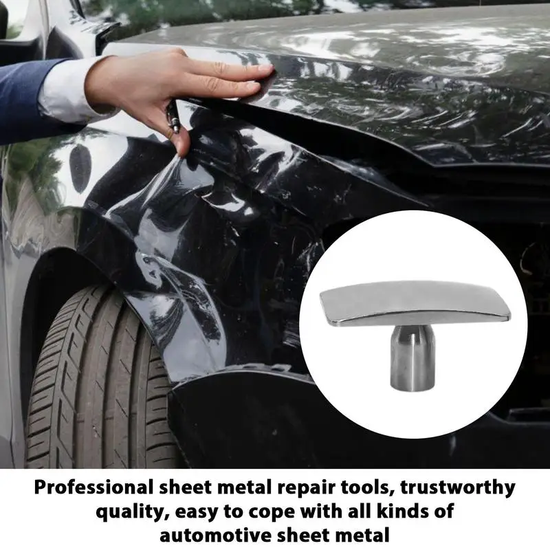 Car Dent Repair Tool Car Dent Repair Hammer Stainless Steel Replacement Head Anti-Rust Leveling Hammer Head Precision Tap Down