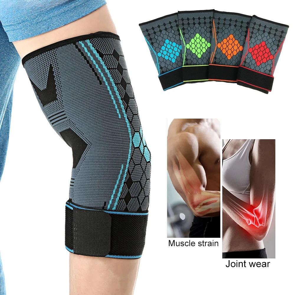 

1PC Adjustable Elbow Compression Sleeve, Elbow Brace for Tendonitis and Tennis Elbow, Elbow Sleeve Reduce Joint Pain for Tennis