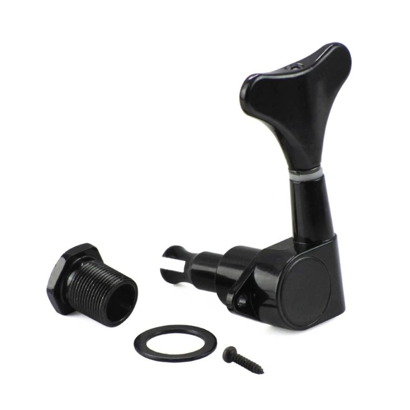 JU64 Bass Tuning Peg Electric Bass Opened Machine Head Knobs Bass String Turner for 4 String Bass Guitar Bass Right/Left