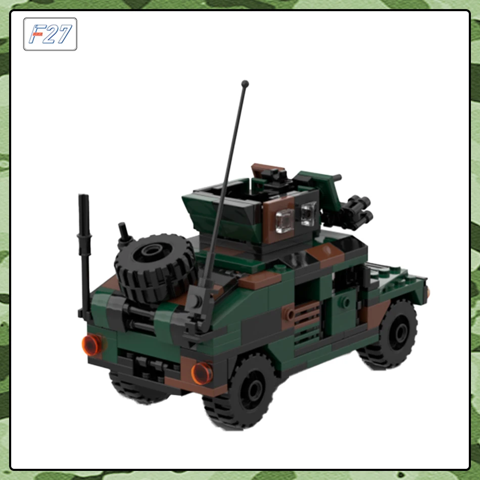 Moc hummer veículo militar hmmwv M-1114 eua exército combate arma acessórios conjunto bloco de construção tijolo brinquedo das crianças presente aniversário