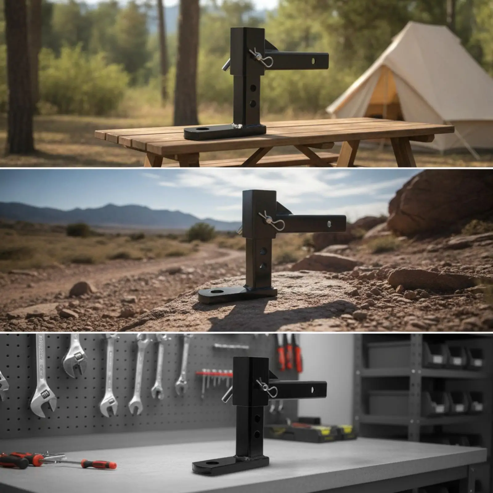 Adjustable Hitch Arm with Extension Tube for Reliable Trailer Connection