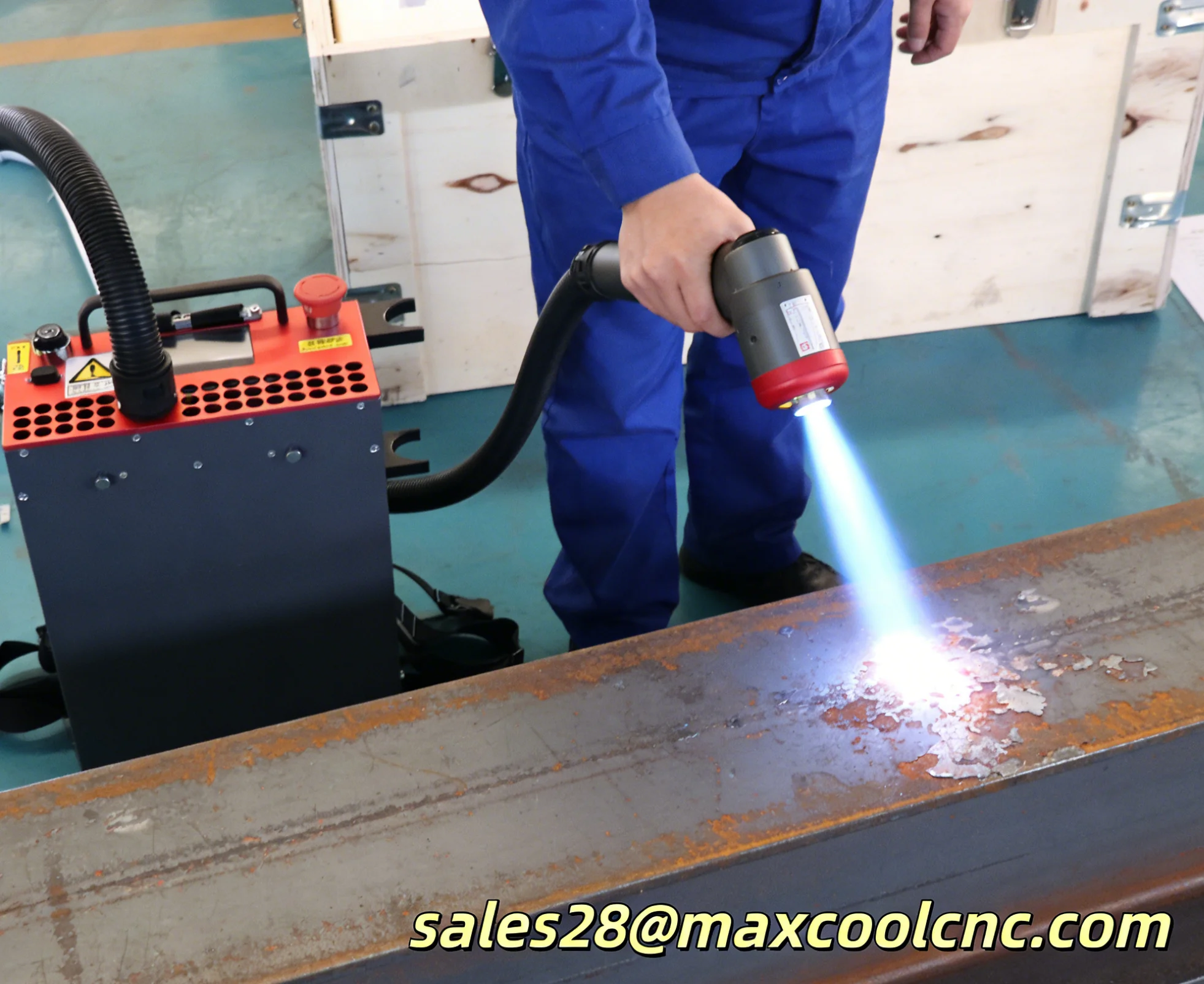 100w 200w 300w Optional Backpack Laser Cleaning Machine Air Cooling Rust Removal Cleaning Oil Paint for Metal Rust Removing