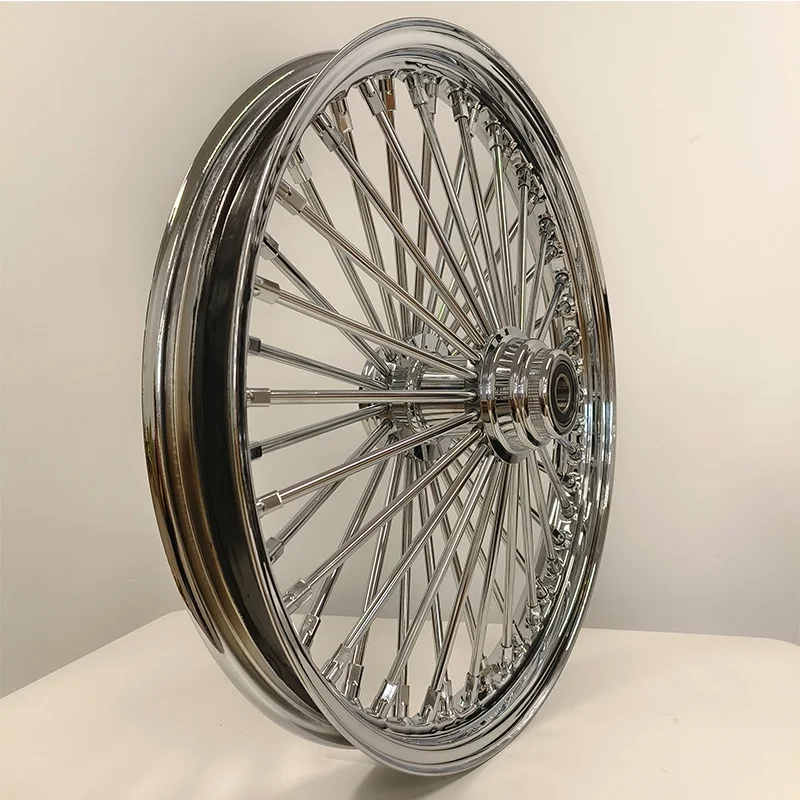 Old Steel 21 Inch Motorcycle Rims Chrome Spokes 21x2.15 21x3 21x3.5 48 Spokes Motorcycle Wheels for Harley