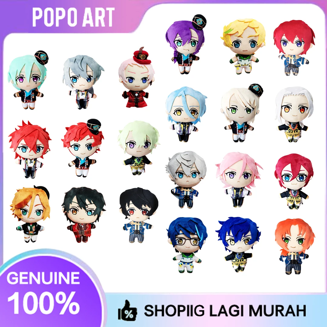 Popo Art Ensemble Stars Plush Doll 15cm Mayoi Ayase Mika Kagehira Cute Soft Plush Mascot Anime Collectible Merchandise