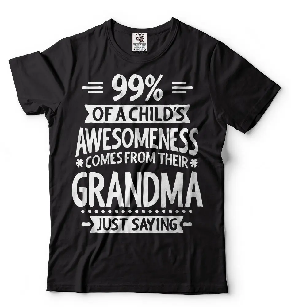 Grandma T Shirt For Grandmother Funny New Baby Announcement Shower Pregnancy Birthday