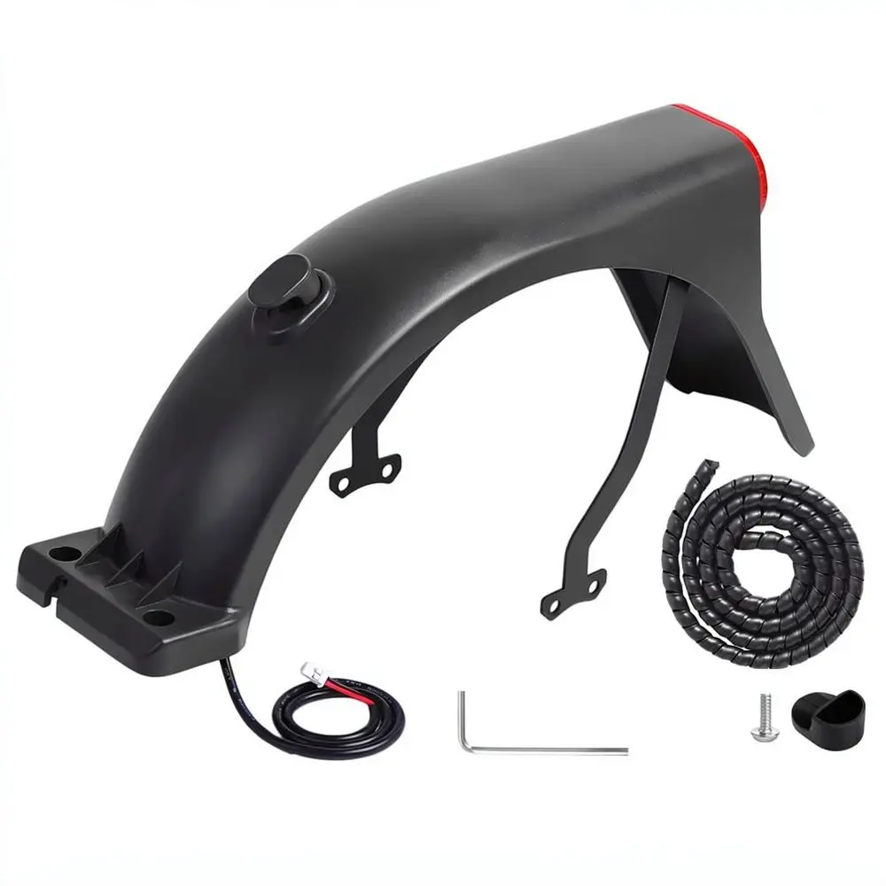 Rear Mudguard Protection Kit For For 5 Max Electric Scooter Fender Set Including Taillight Mount Cable Pipe