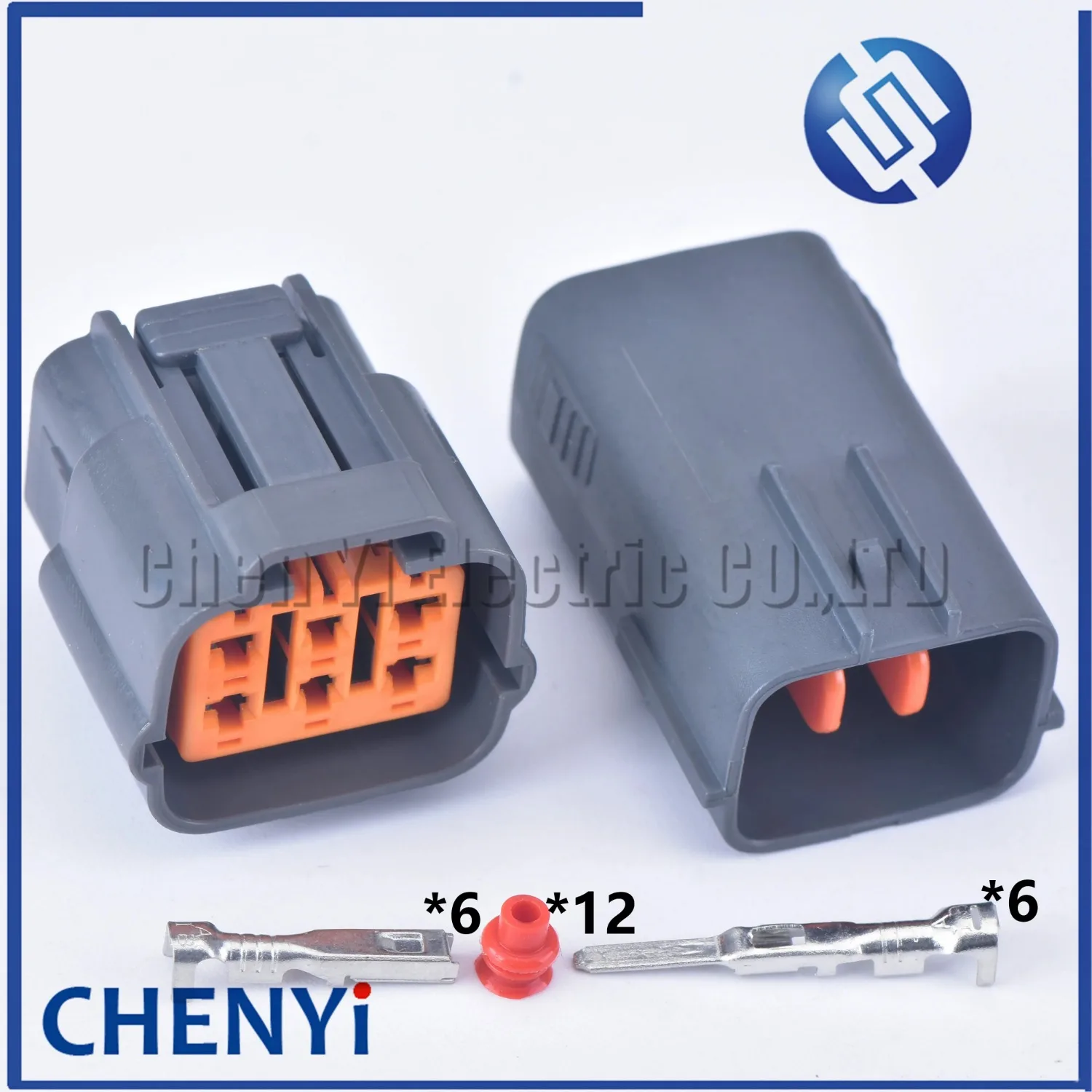 Conector à prova d'água automotivo de 6 pinos 6195-0021 6195-0024 para sensor de posição do pedal do acelerador
